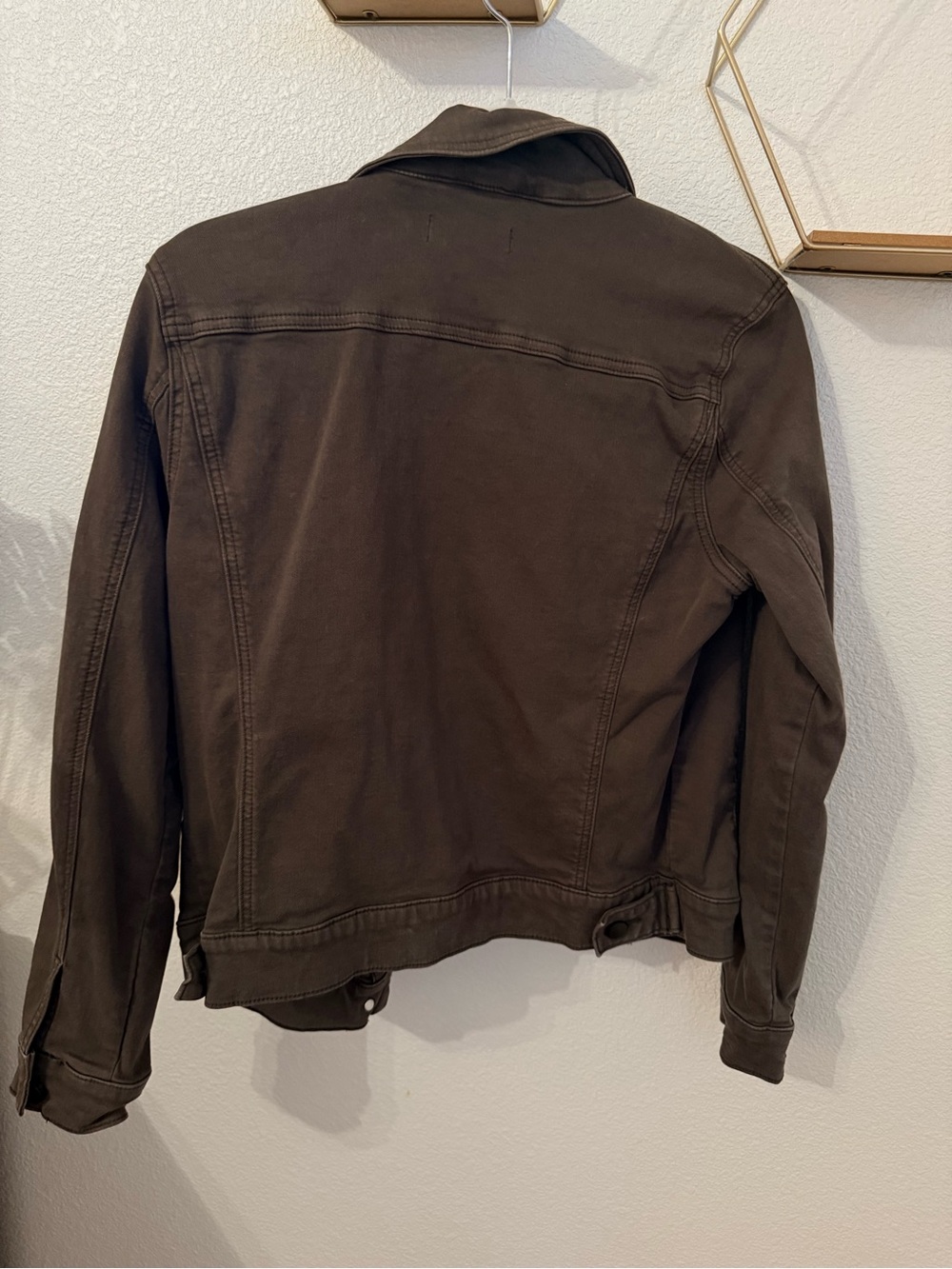 Prosperity Brown Denim-Style Jacket - Picture 2 of 2